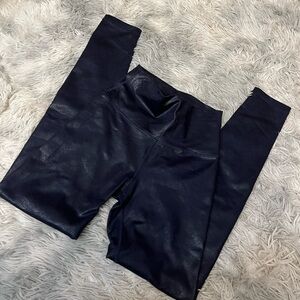 Blue sparkly aerie leggings